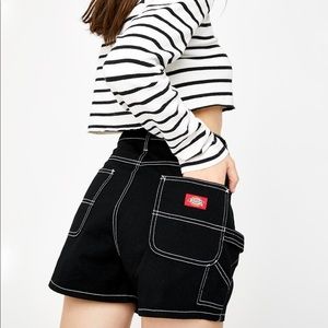 Dickies Black High Rise Carpenter Shorts